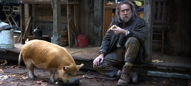 cage and his pig