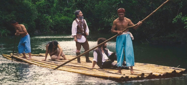 babon, garcia bernal and yazbek with locals